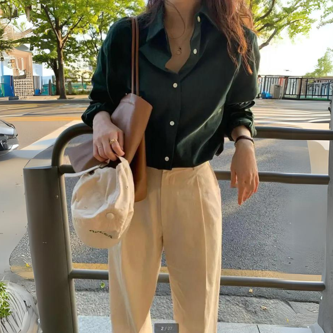 AVA & GRACE VAN™ | Classic Shirt Dress Blouse