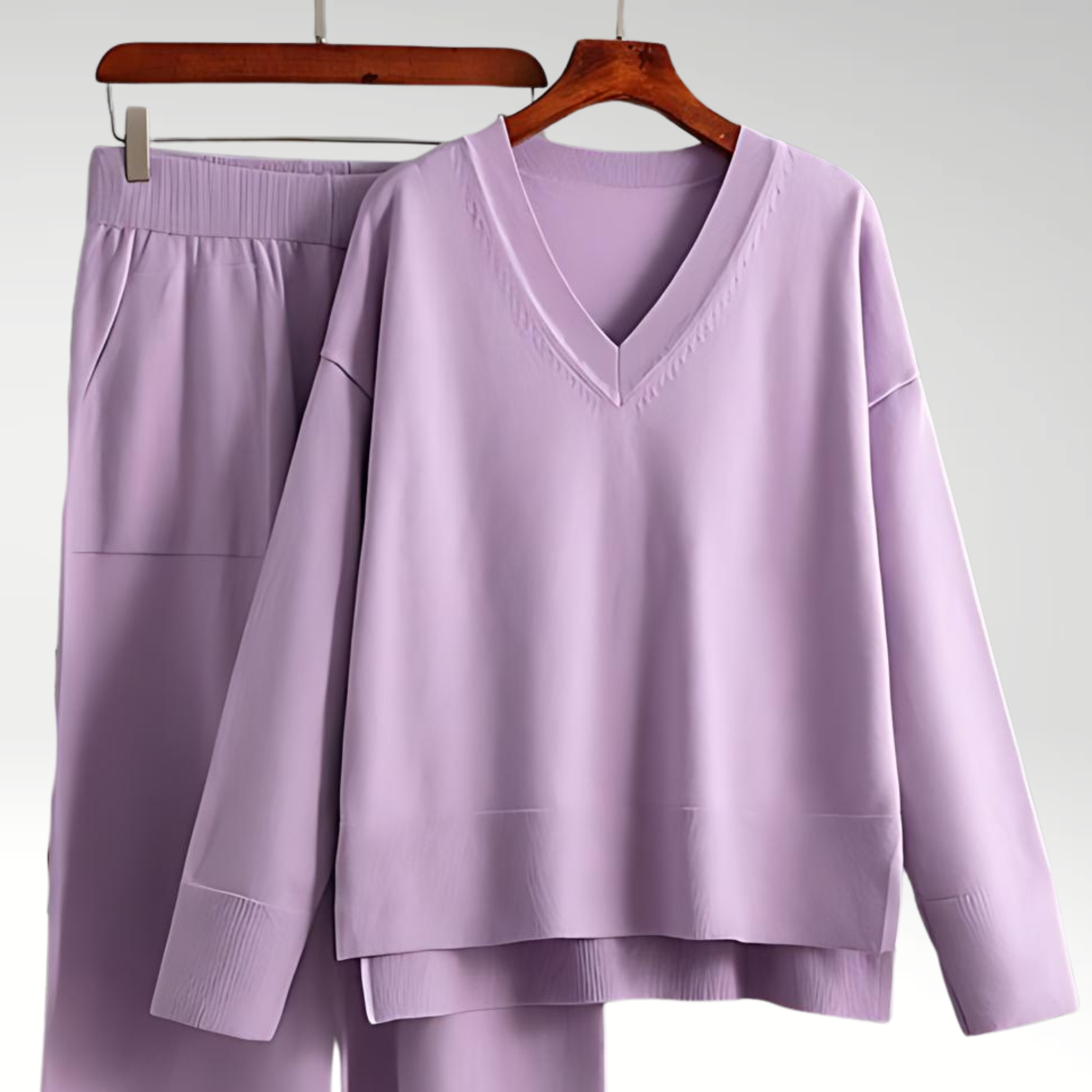 AVA & GRACE VAN™ | Chic V-Neck Set